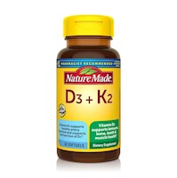 Vitamina D3 + K2 (30 Cápsulas) – Nature Made